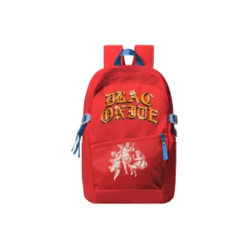 DRACONITE Polyester Students Backpack Unisex Red