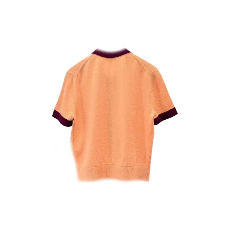 CHANEL Cashmere Sweater Women's Orange-1