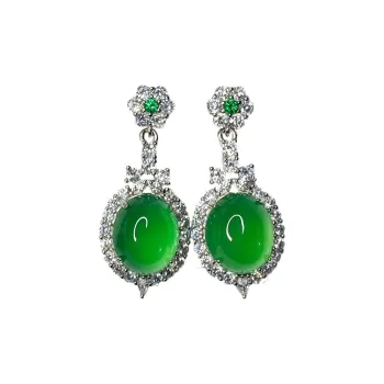 JUNWEN Chalcedony Earrings Unisex