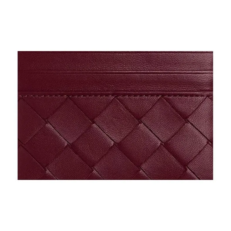 Bottega Veneta Intrecciato Lambskin Card Holder Women's Barolo-2