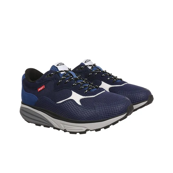 MBT Cushioned Wear Resistant Support Low Top Outdoor Shoes Men's Blue White-2