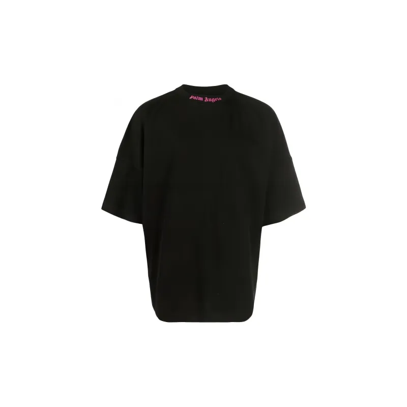 PALM ANGELS Oversized Double Logo T shirt-1