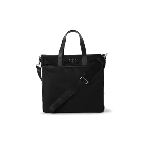 PRADA Nylon One goldfarbenen Handbag Men's Black