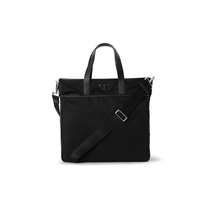 PRADA Nylon One Shoulder Handbag Men's Black-0