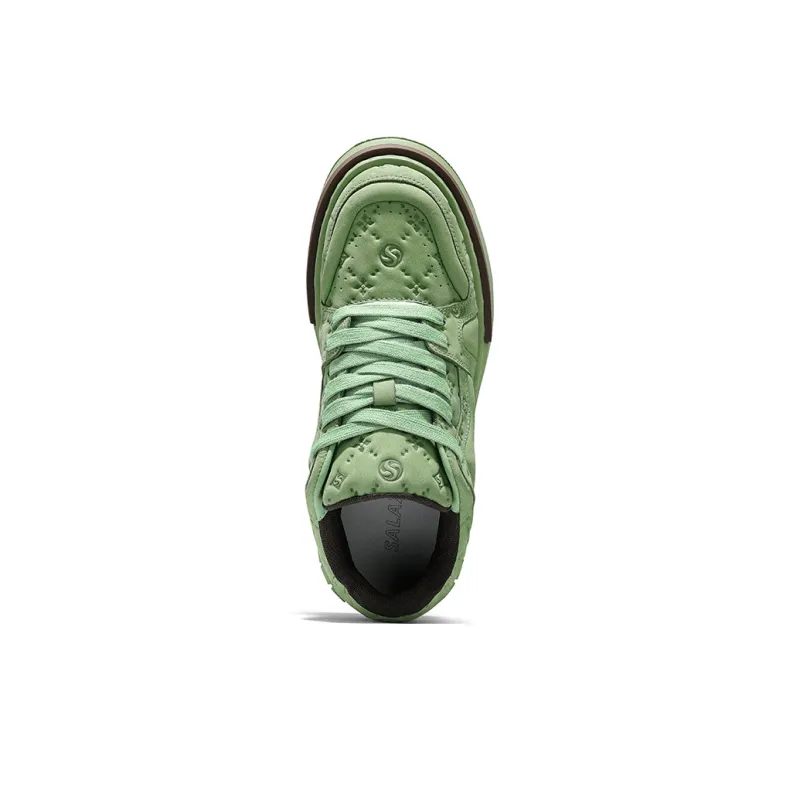 SALAXI Slip Resistant, Abrasion Resistant, Lightweight Mid Top Skateboard Shoes Unisex-10