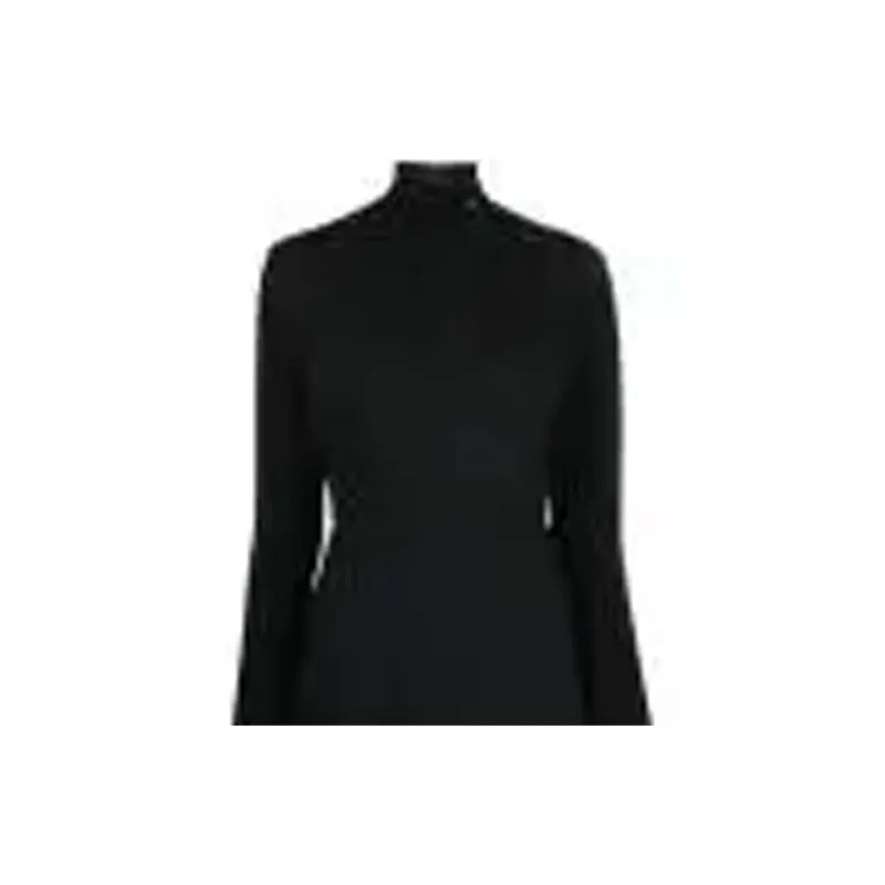 PRADA FW22 Long Sleeved Dress Women's Black-5