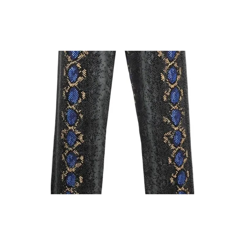 VERSACE Python Print Studded Jeans-4