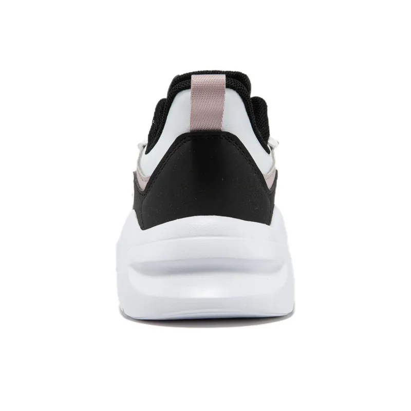Erke Low Top Running Shoes Women's White Black-6