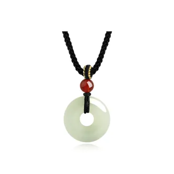 Zheng Baifu Hetian Jade Necklaces White Jade/Pale Greenish White Jade Women's