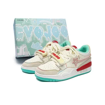 CVOJOO Warm Low Top Skateboard Shoes Unisex Peach Cheese