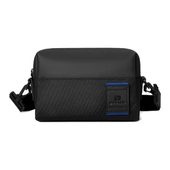 PIERRE CARDIN Nylon Shoulder Bag, Crossbody Bag Trumpets Men's Black