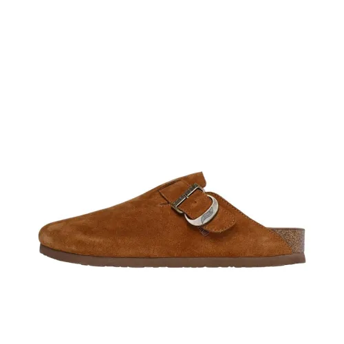 Skechers ARCH FIT GRANOLA Slip-Resistant Abrasion-Resistant Wrap-toe Slippers Women's Brown