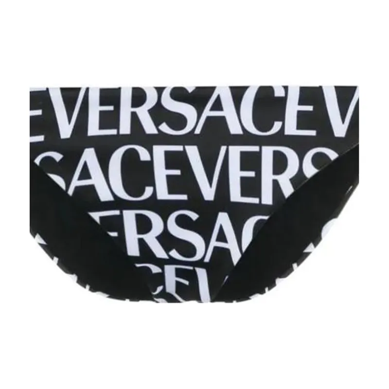 VERSACE Print Swim Slip 'Black/White'-3