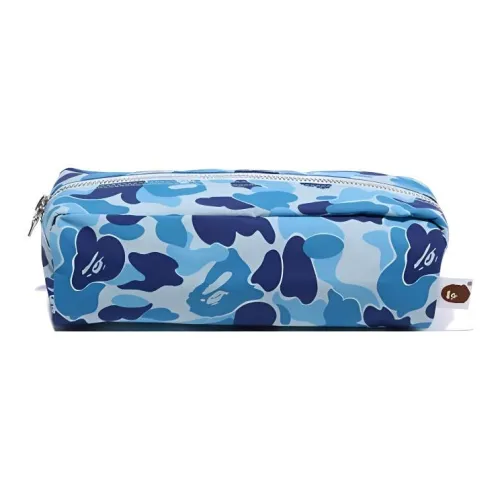 A BATHING APE Nylon Makeup Bag Regular Men's Blue/Green/Pink