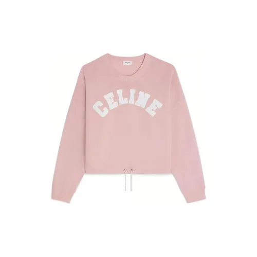 CELINE Cashmere Sweaters Women's Pink
