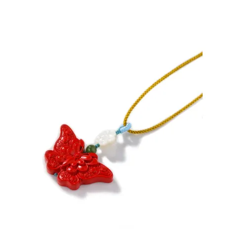 MEIYAER Cinnabar Snake Year Zodiac Necklace Women's