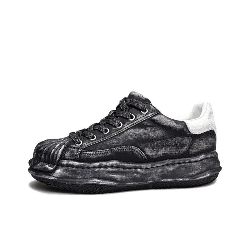Year By Year Height Increasing Low Top Skateboard Shoes Men's-0
