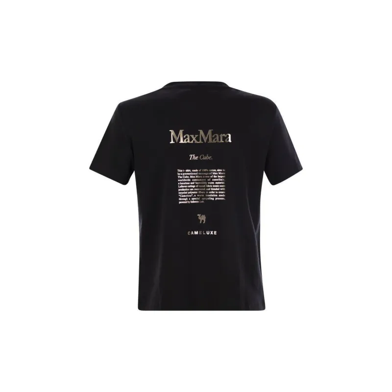 'S MAX MARA Quieto Logo Printed Crewneck T Shirt-1