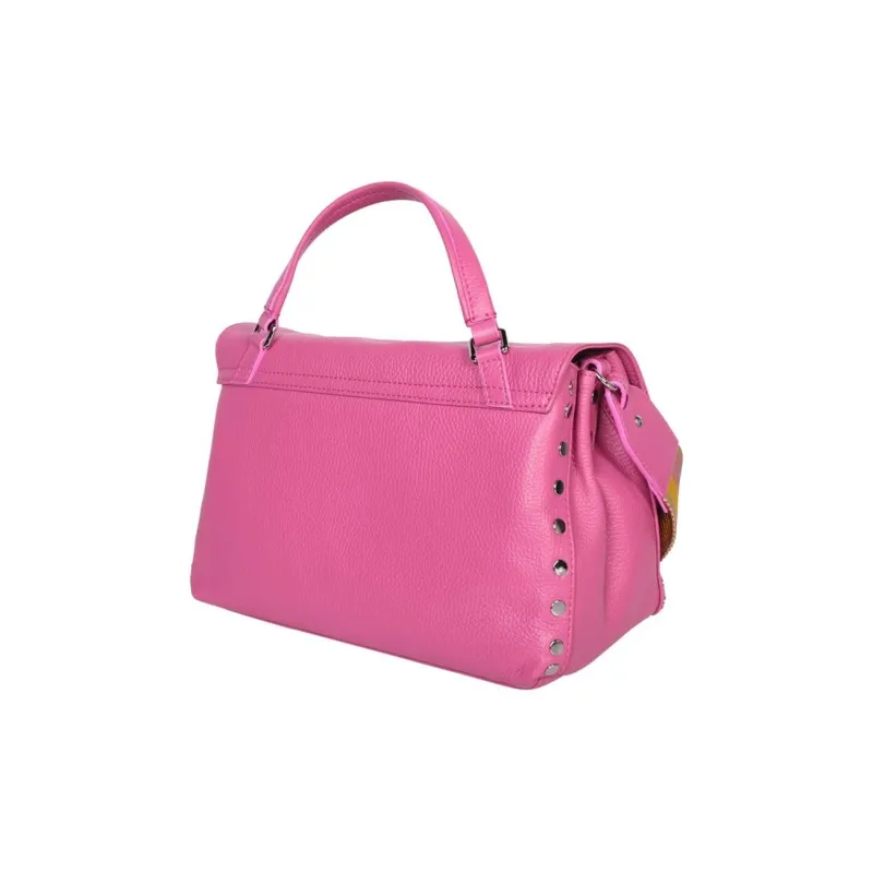 Zanellato Calfskin Shoulder Bag, Crossbody Bag, Handbag Trumpets Women's Pink-1