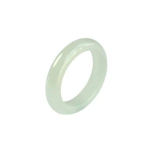 Tokai Family Hetian Jade Rings Pale Greenish White Jade Women's