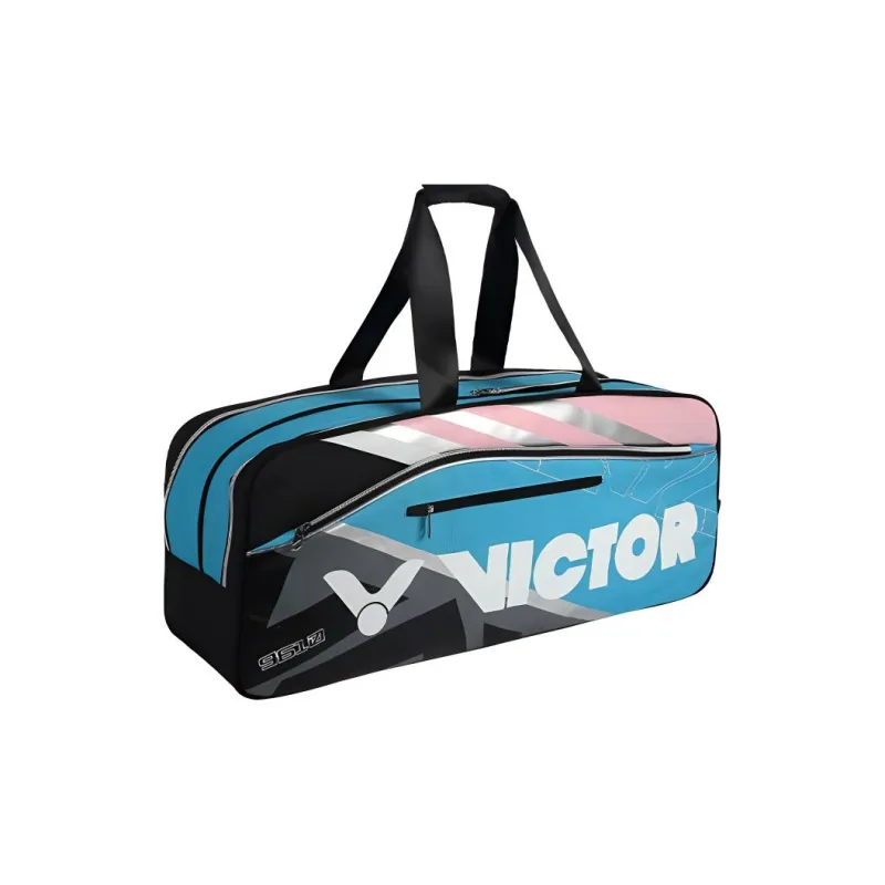 VICTOR Badminton Bags Without Strap Black & Light Porcelain Blue Unisex-0