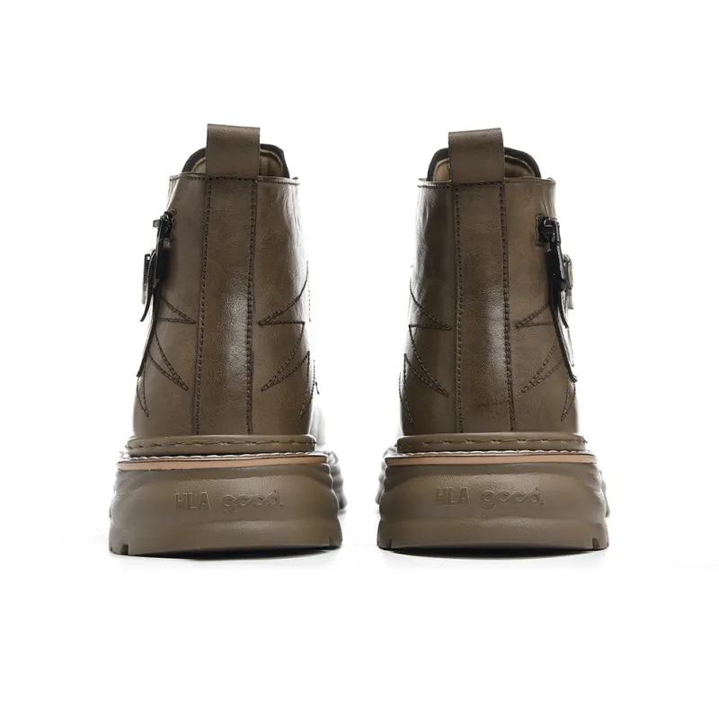 HLA Martin Boots Men Black, Brown-8