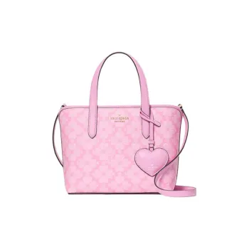Kate Spade Artificial Leather Tote Bag Shopping Bag Shoulder Bag Handbag Small Size Women's Paris Rose Multicolor