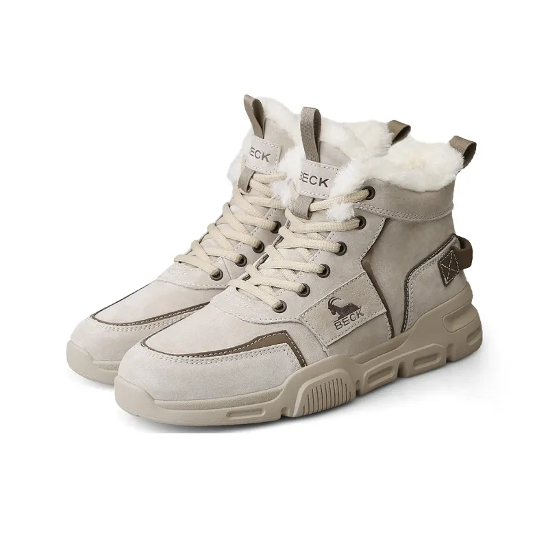 BECK Snow Boots Men Gray, Sand-8
