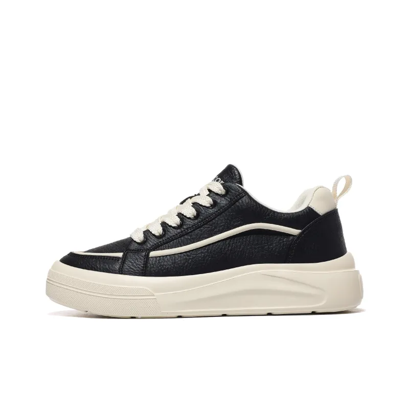 CEDAR HAN Thermal Cushioning Low Top Skateboard Shoes Men's Black-0