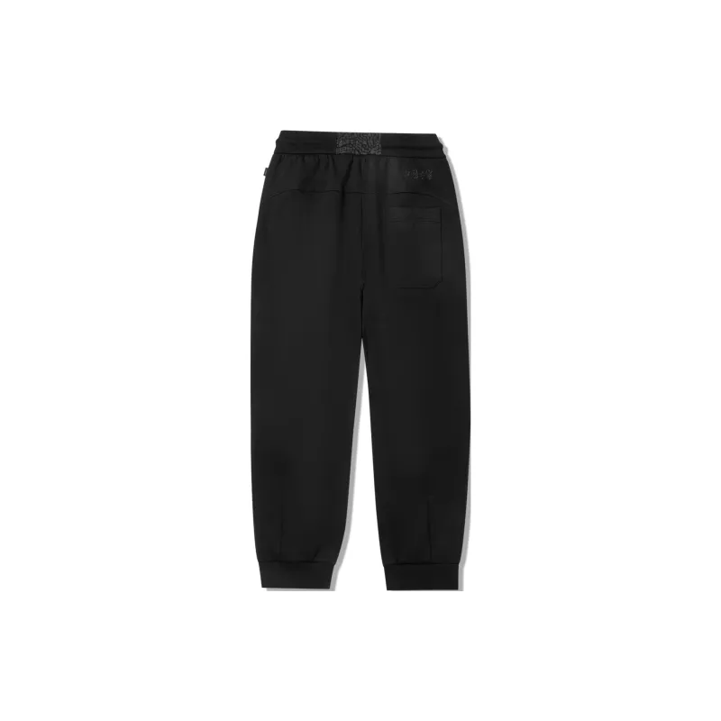 LiNing x CHENGLONG LIANMINGKUAN Knitted Sports Pants Men's Black-1
