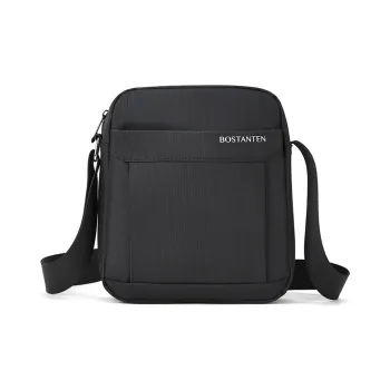 BOSTANTEN Fabric Shoulder Bag Regular Unisex Black