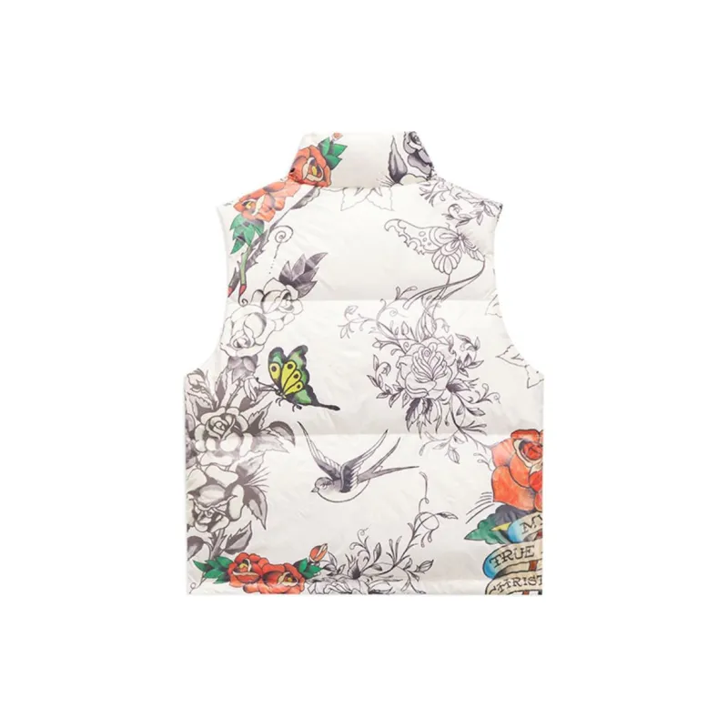Ed Hardy SS25 Down Jacket Women's Ivory White-1