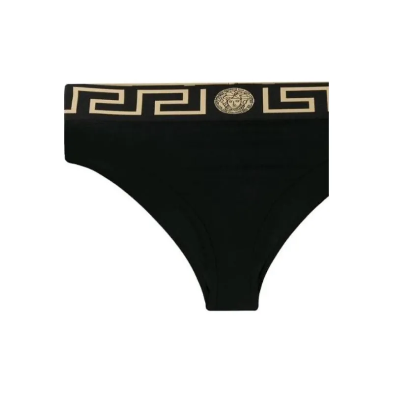 VERSACE Greca Border Briefs 2 Pack Black-2