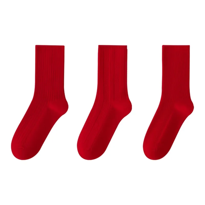 MIIOW Honmei Honmei Series Mid Calf Socks Unisex 3 Pack-13