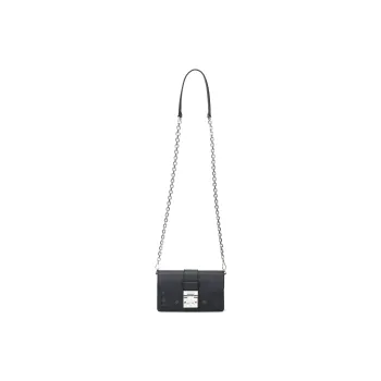 MCM Tracy Visetos Leather Shoulder Bag, Crossbody Bag Mini Women's Black