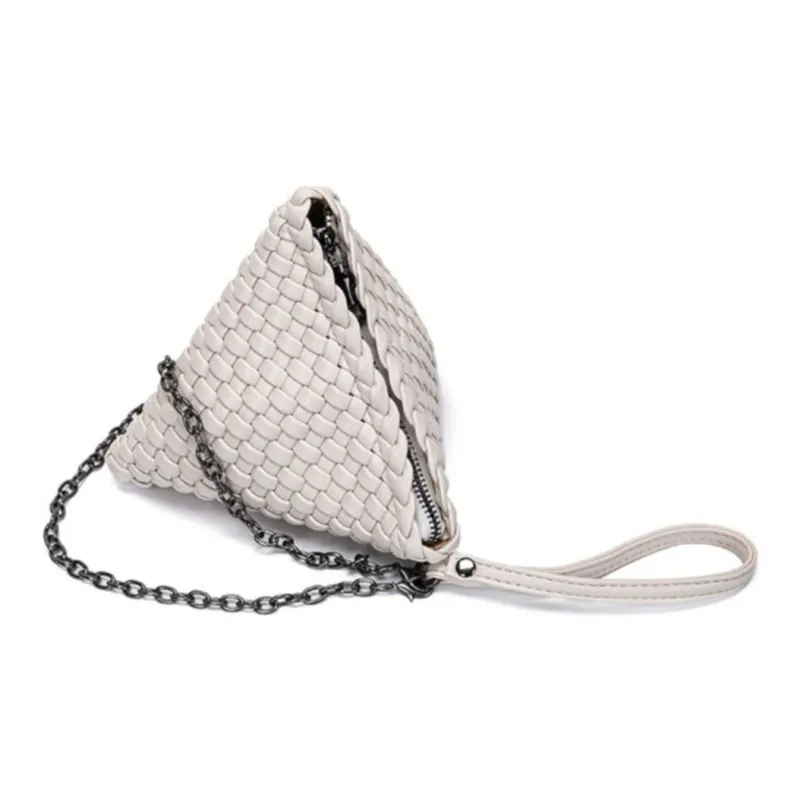 TTaG．baG PU Portable Crossbody Bag, Shoulder Bag Regular Women's White/Black/Gray/Silver-1
