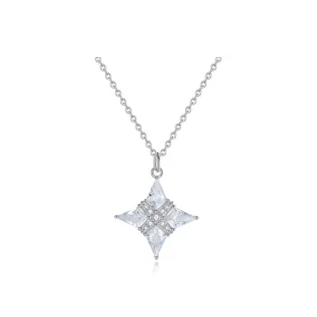 CHIEMOT S925 Silver Collarbone Chain Women's