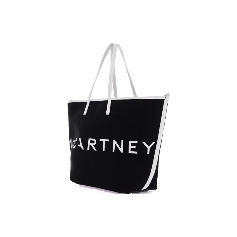 Stella McCartney Logo Printed Contrast Trim Tote Bag-1