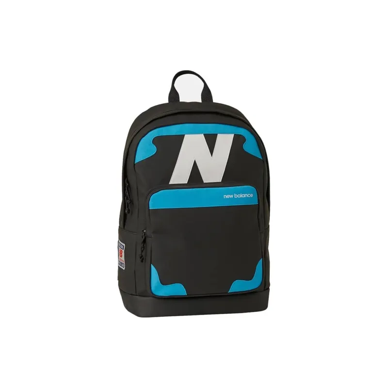 New Balance Polyurethane Backpack Regular Unisex Black & Blue-1