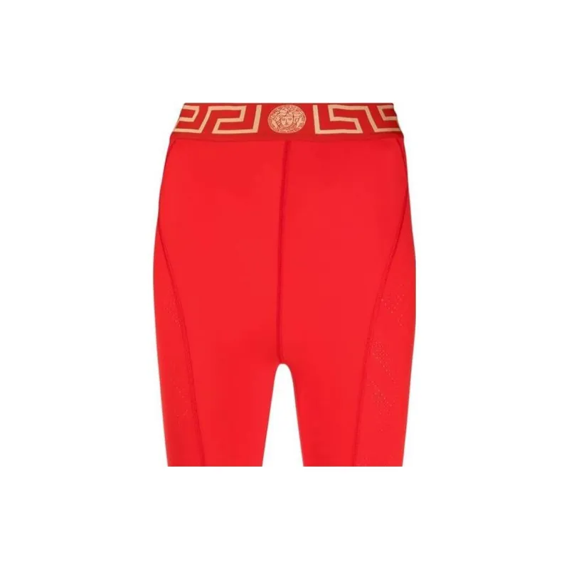 VERSACE Leggings Women's Red-4