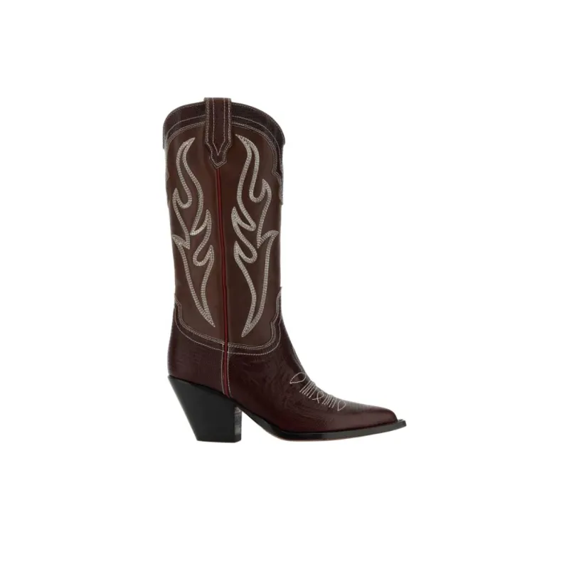 SONORA BOOTS Santa Fe Knee high Boots 9cm Women's Brown-1
