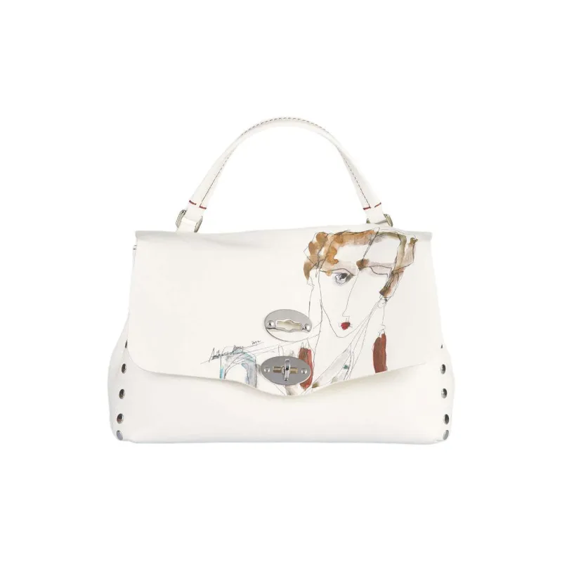 Zanellato Calfskin One Shoulder Handbag Women's White-0