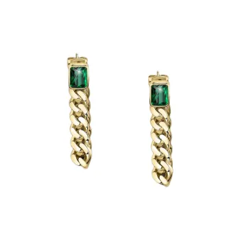 CHIARA FERRAGNI 18K Gold Plated, Cubic Zirconia Earrings Women's Gold