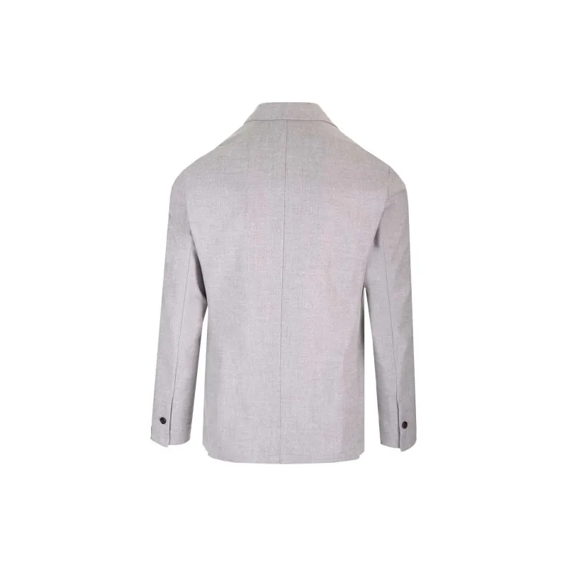 BARBA Easy Double Breasted Tailored Blazer-1