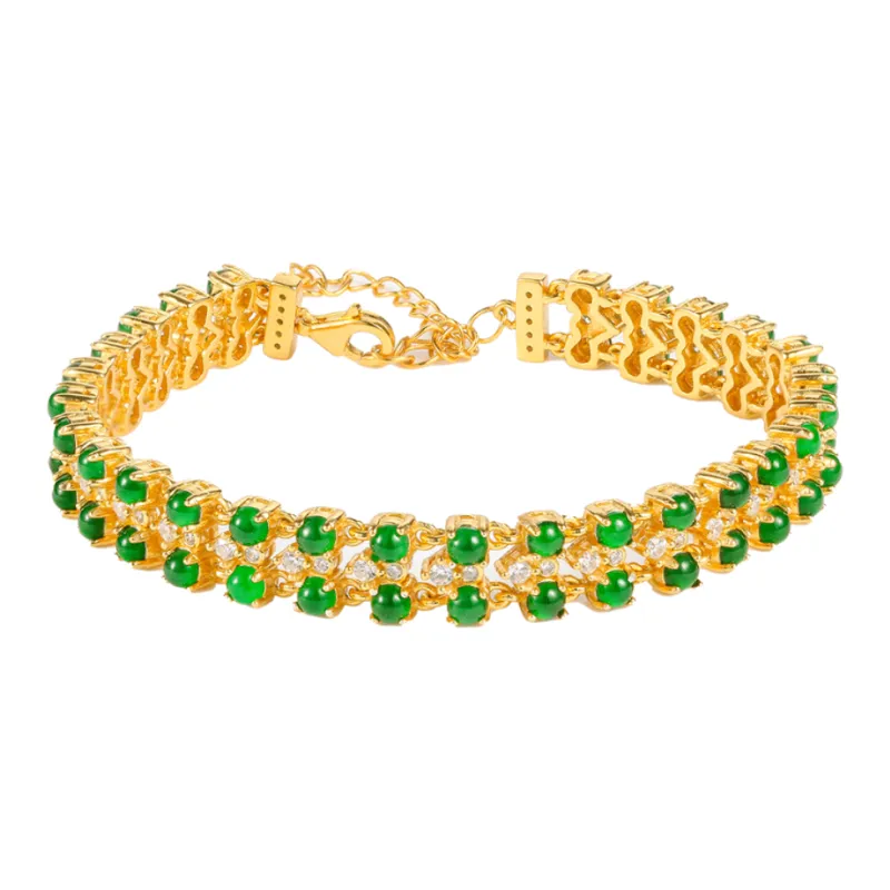 Oriental Jade Ice Type Bracelets Women's-0