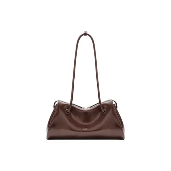 MUVA Polyester Shoulder Bag Medium Size Women's Mocha/Amber