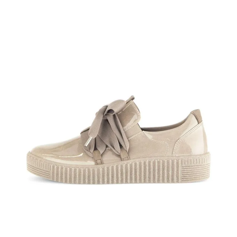 Gabor Fashion Low-Top Skateboard Shoes Women's Light Brown-0