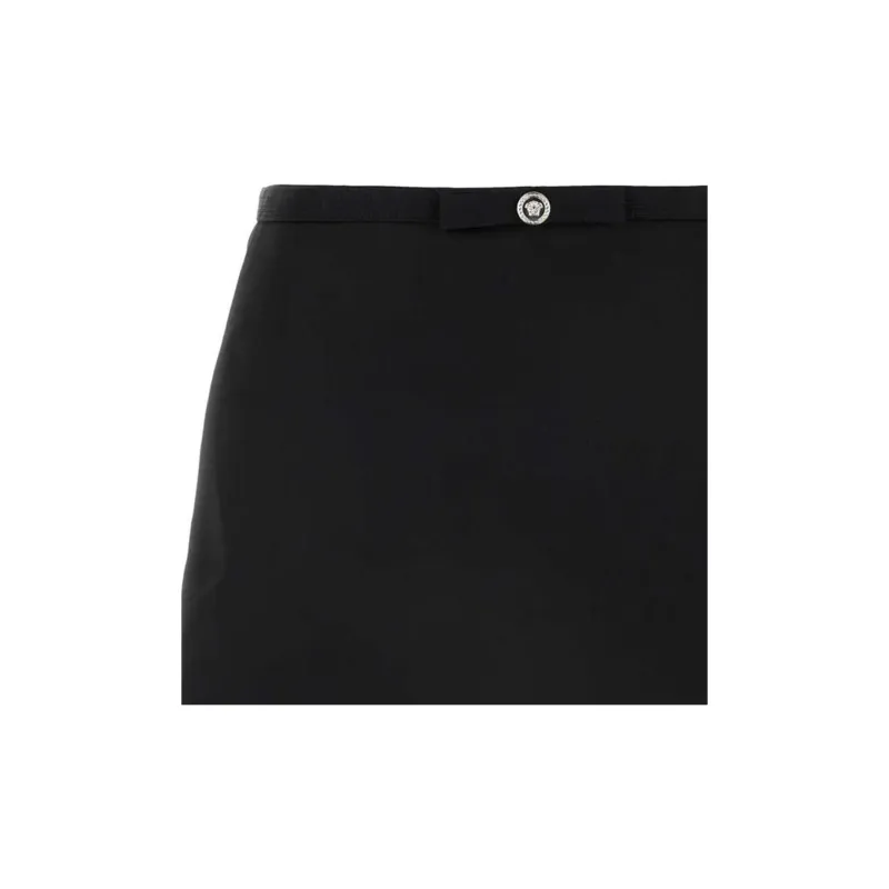VERSACE Zip Up Mini Skirt-2