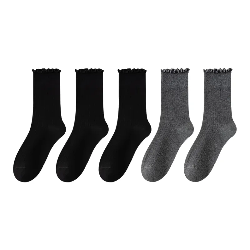 MIIOW Mid Calf Socks Women's 5 Pack-49