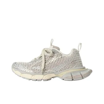 Balenciaga 3XL Fishnet Low Top Chunky Sneakers Men's Gray